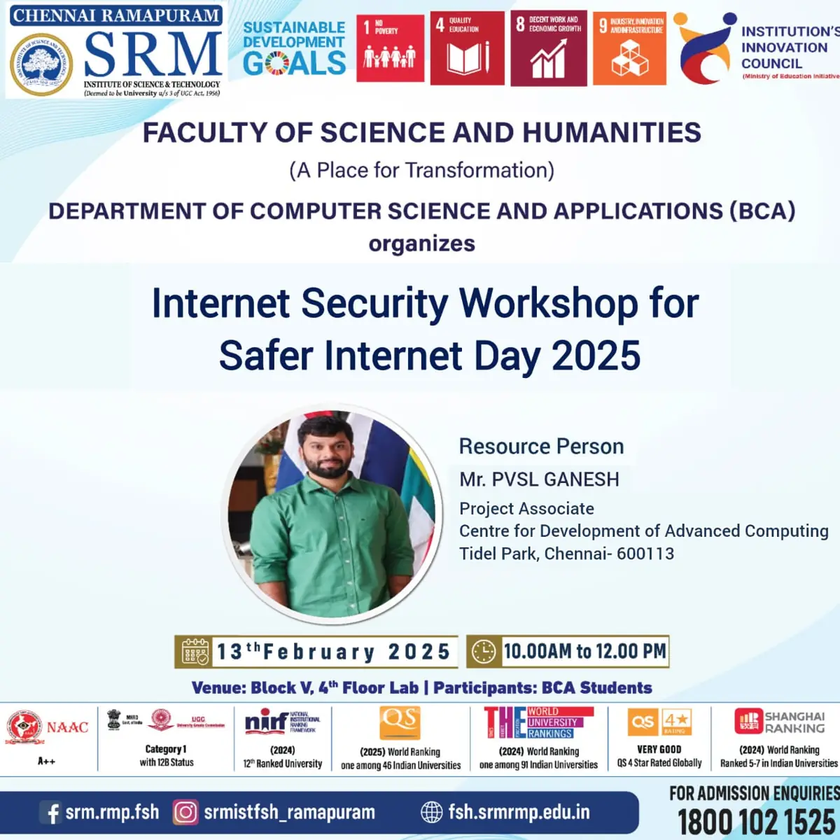 Internet Security Workshop for Safer Internet Day 2025