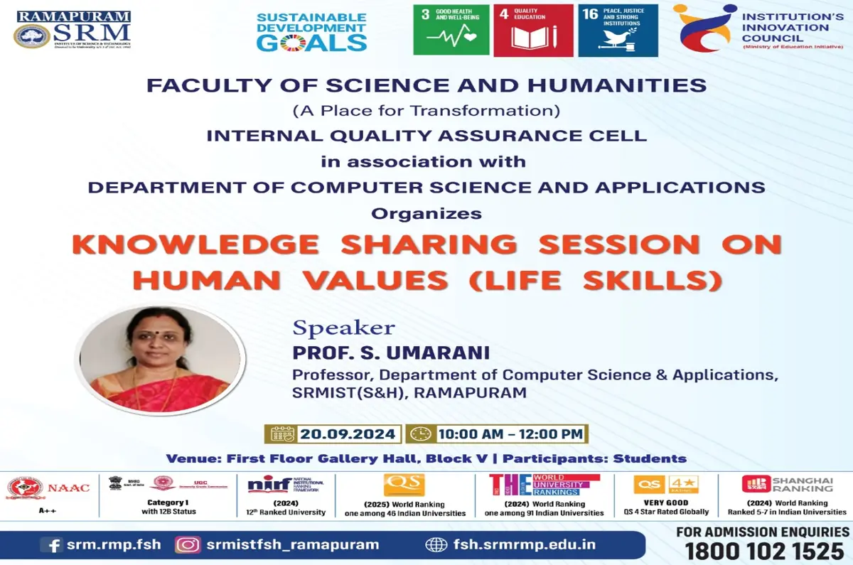 Knowledge Sharing Sessions on Life Skills