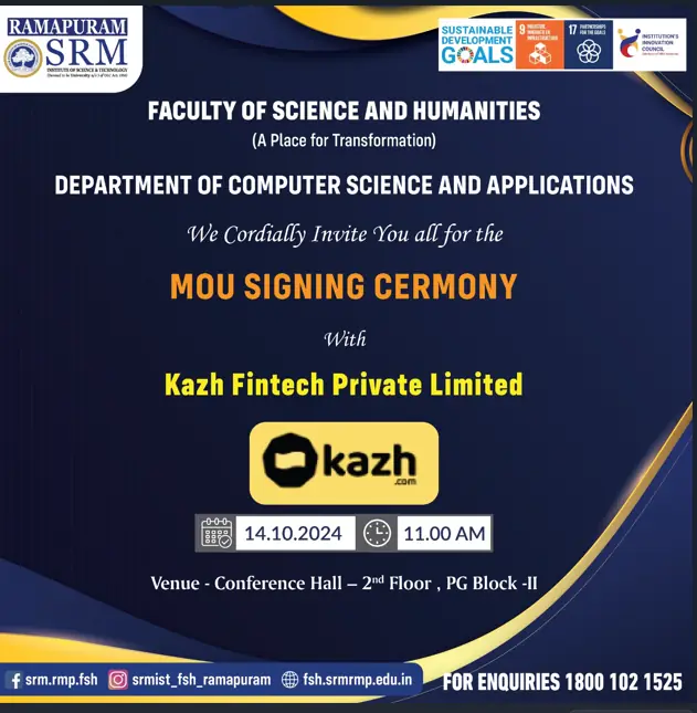 MoU Signing Ceremony with Kazh Fintech Pvt Ltd