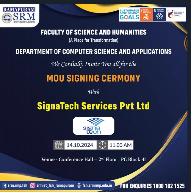 MoU Signing Ceremony with SignaTech Service Pvt Ltd