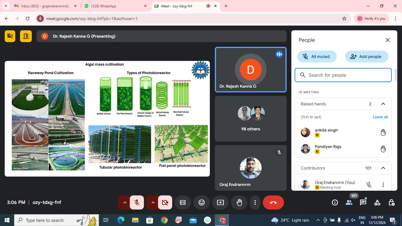 Virtual Workshop on “Algal Culture” - photo 4