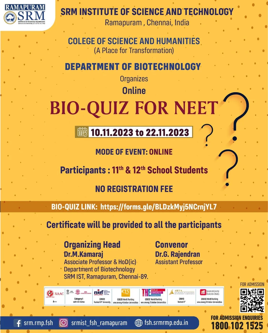 Bio-Quiz for NEET
