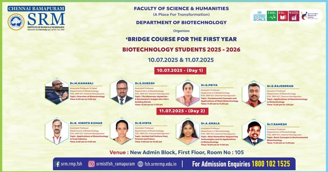 Bridge Course – Biotechnology Bridge Course