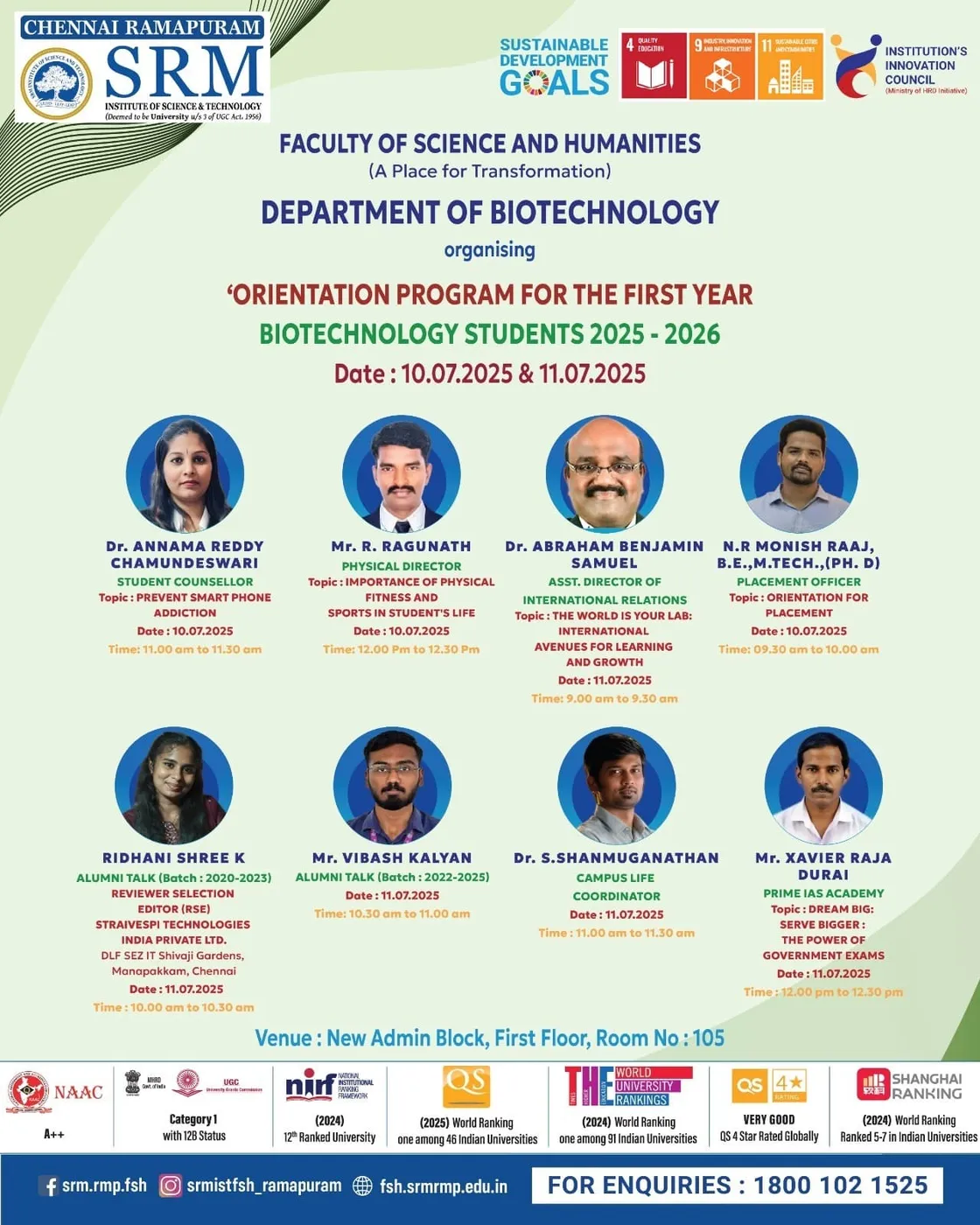 Orientation Program – Biotechnology Orientation