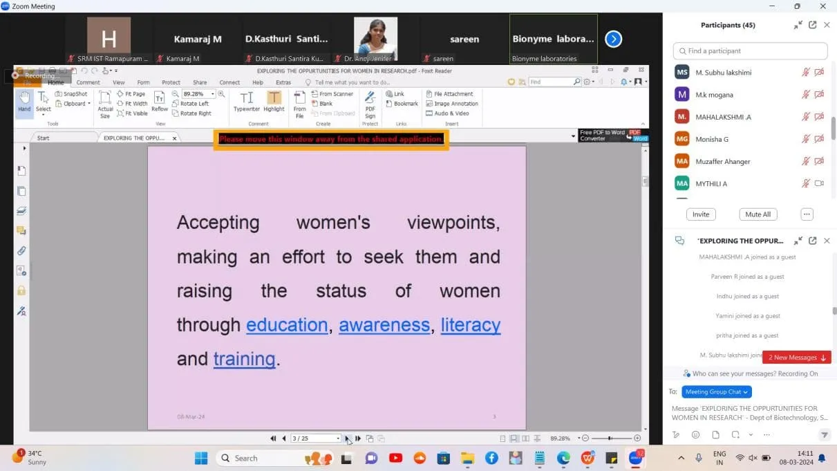 Exploring the Opportunities for Women in Research - photo 1