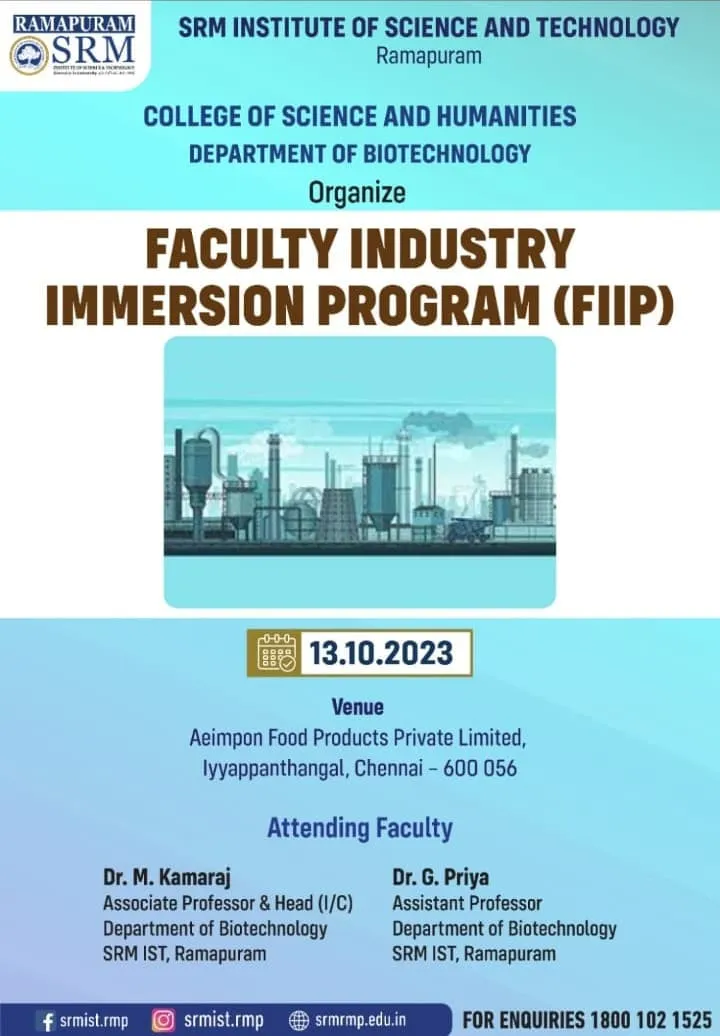 Faculty Industry Immersion Program (Aeimpon Food Products)