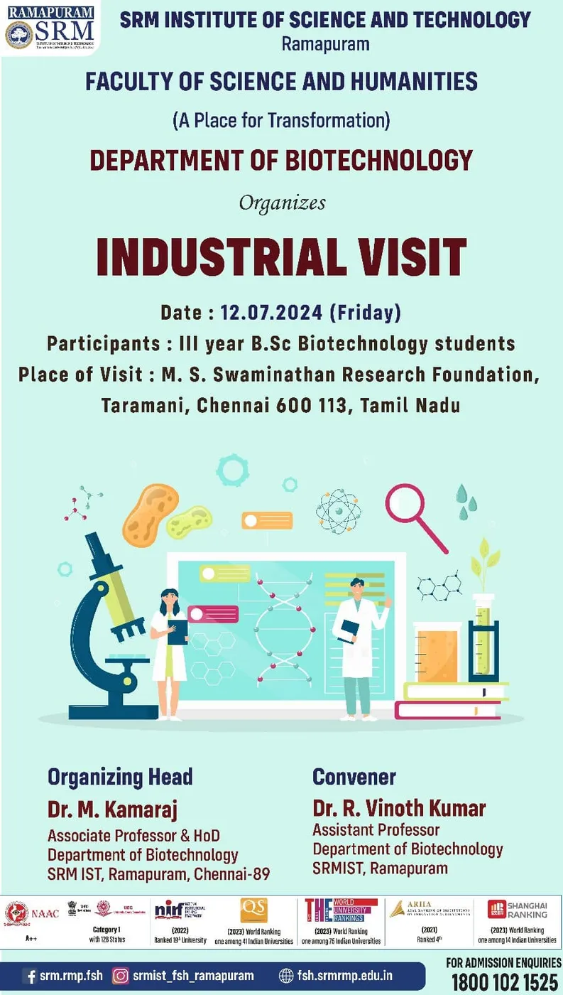 Industrial Visit Report (MSSRF, Taramani)