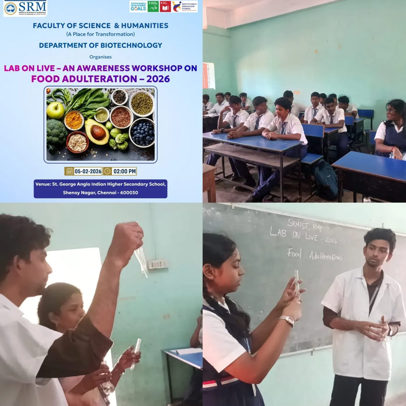 Lab on Live – An Awareness Workshop on Food Adulteration – 2026