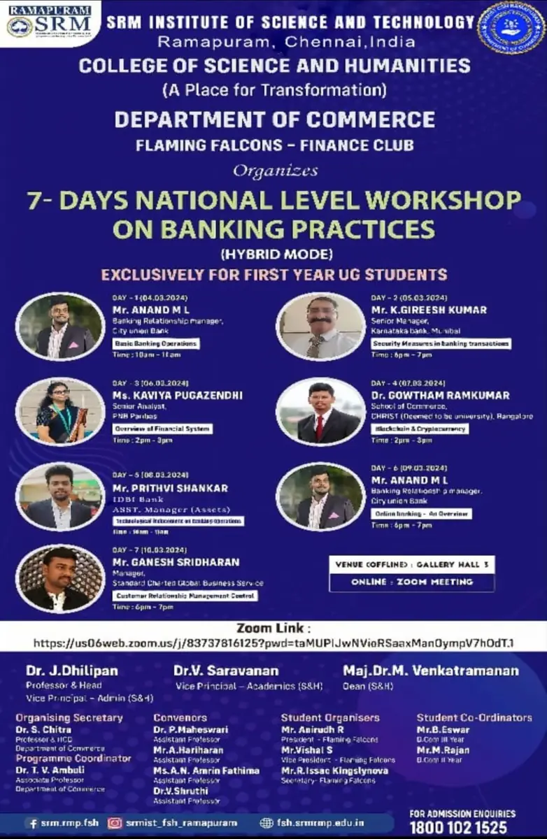 7- DAYS NATIONAL LEVEL WORKSHOP ON BANKING PRACTICES