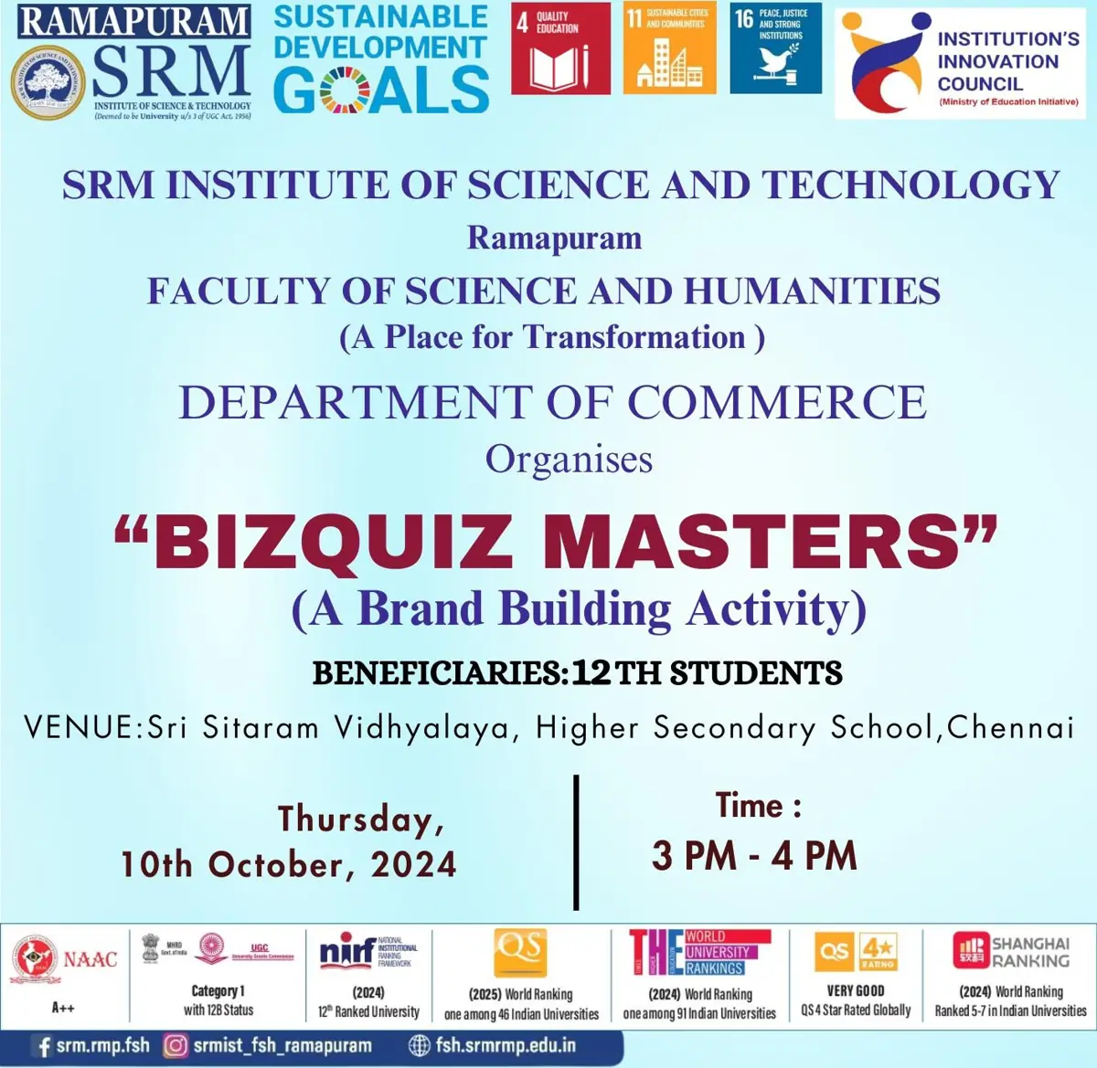 BizQuiz Masters (A Brand Building Activity)
