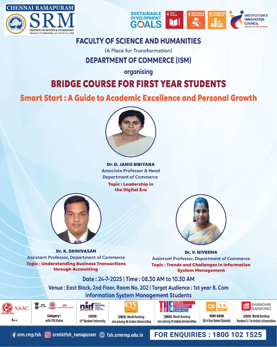 Bridge Course For I B.com ISM B Students