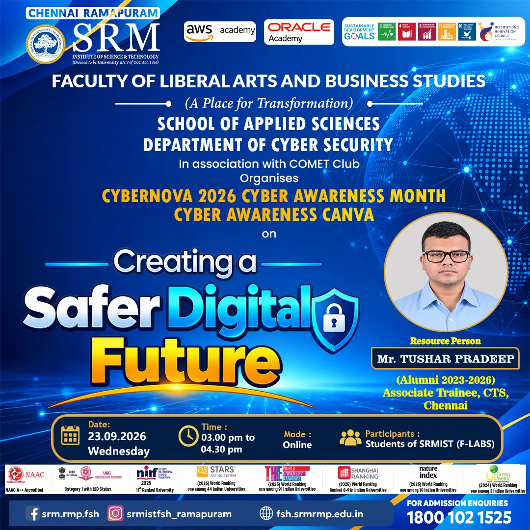CYBERNOVA 2026 - Cyber Awareness Canva poster