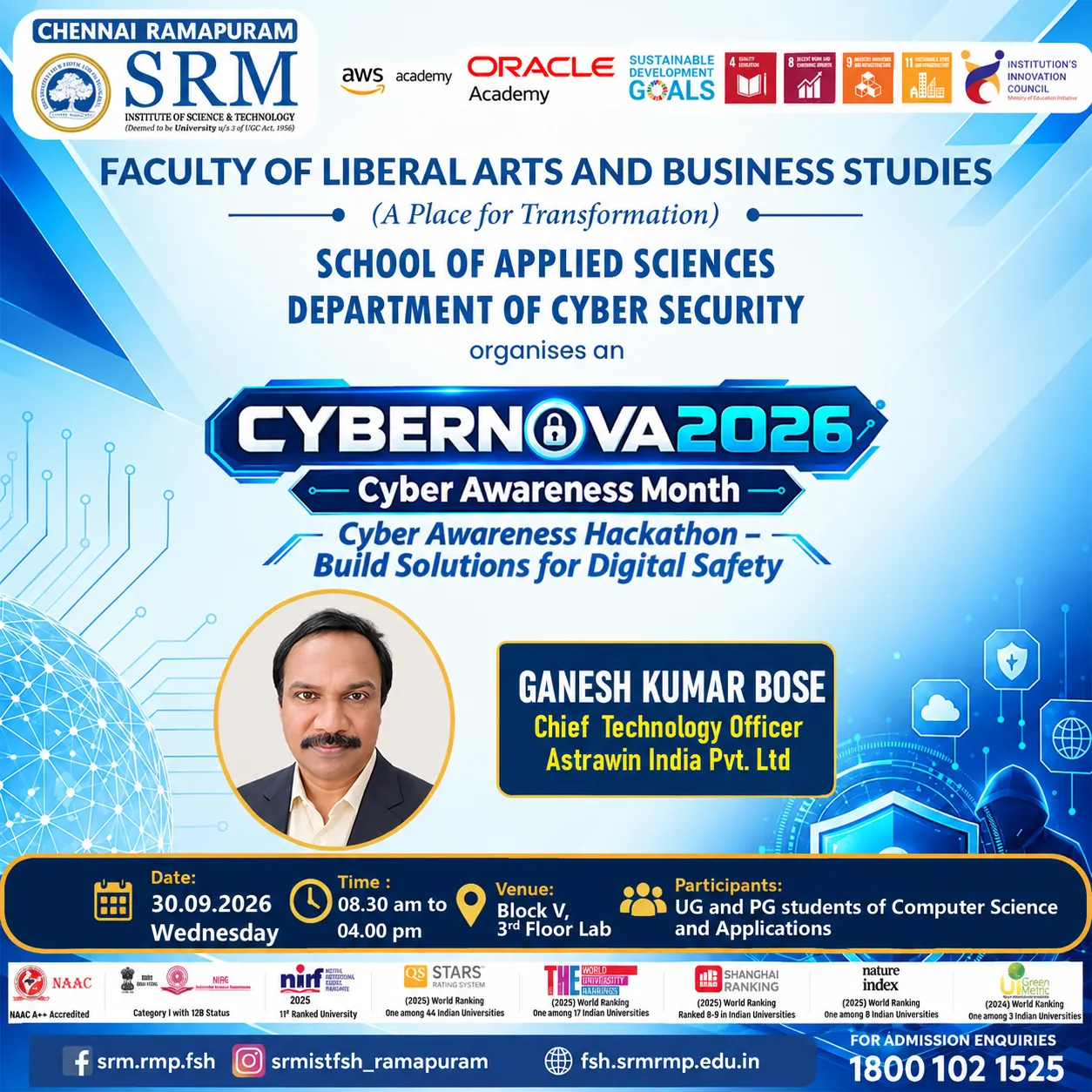 CYBERAWARETHON'26 poster