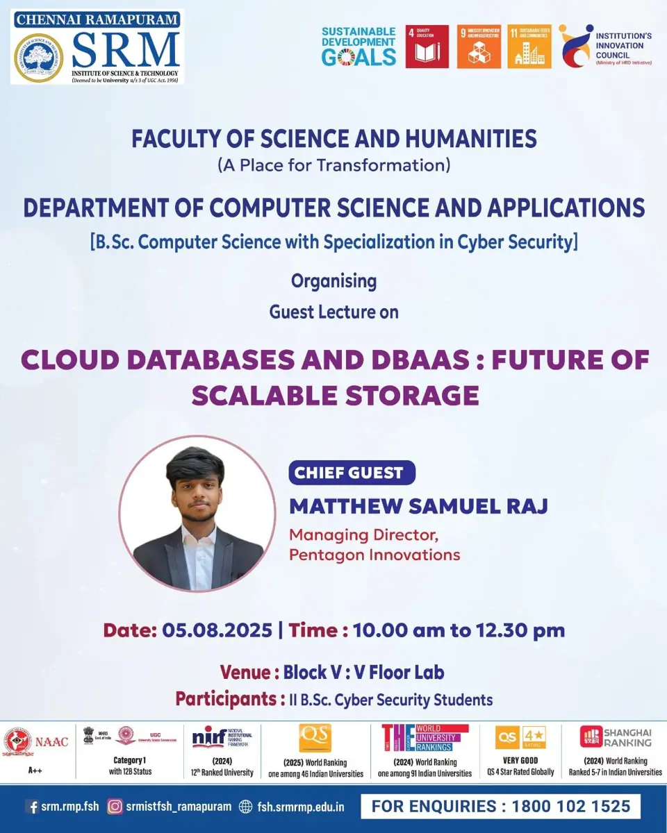 Guest Lecture on Cloud Databases and DBaaS: Future of Scalable Storage