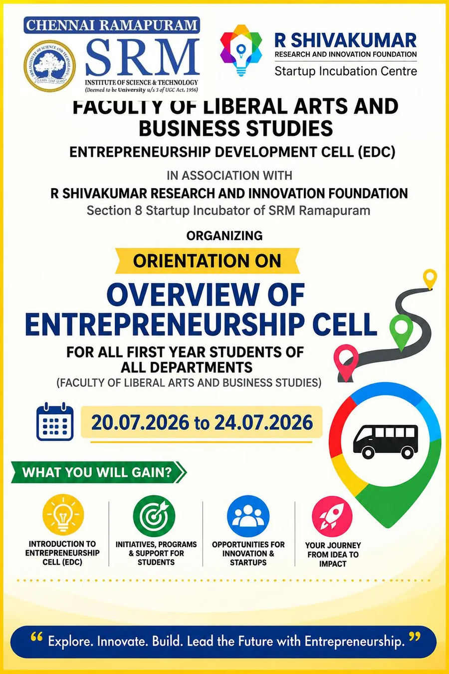Orientation Programme on Overview of Entrepreneurship Cell poster