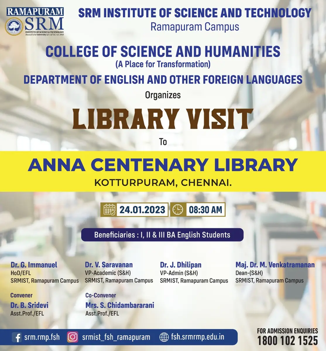 Anna Centenary Library Visit