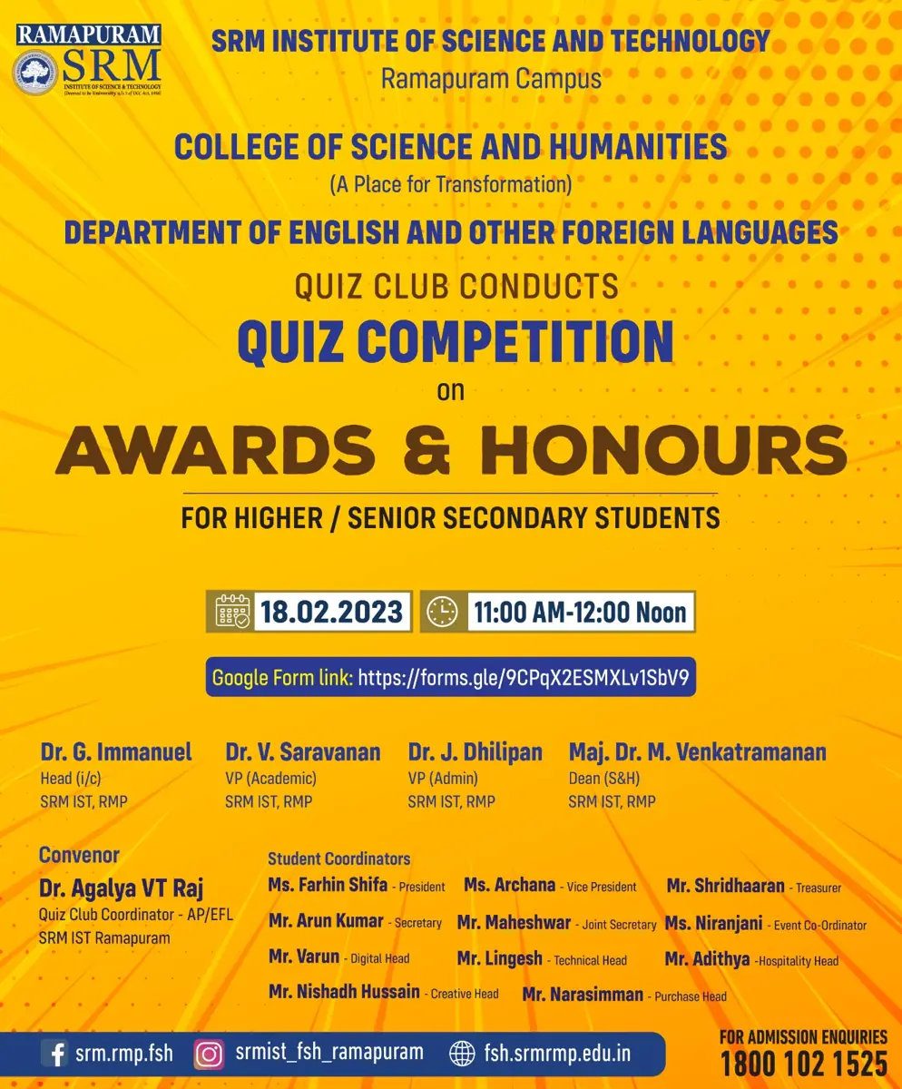 Awards & Honours Quiz Competition