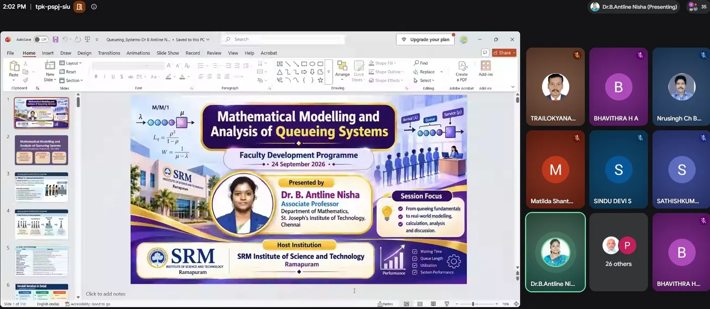 International 15-Day FDP on Research Frontiers: Theoretical and Applied Mathematics - photo 3
