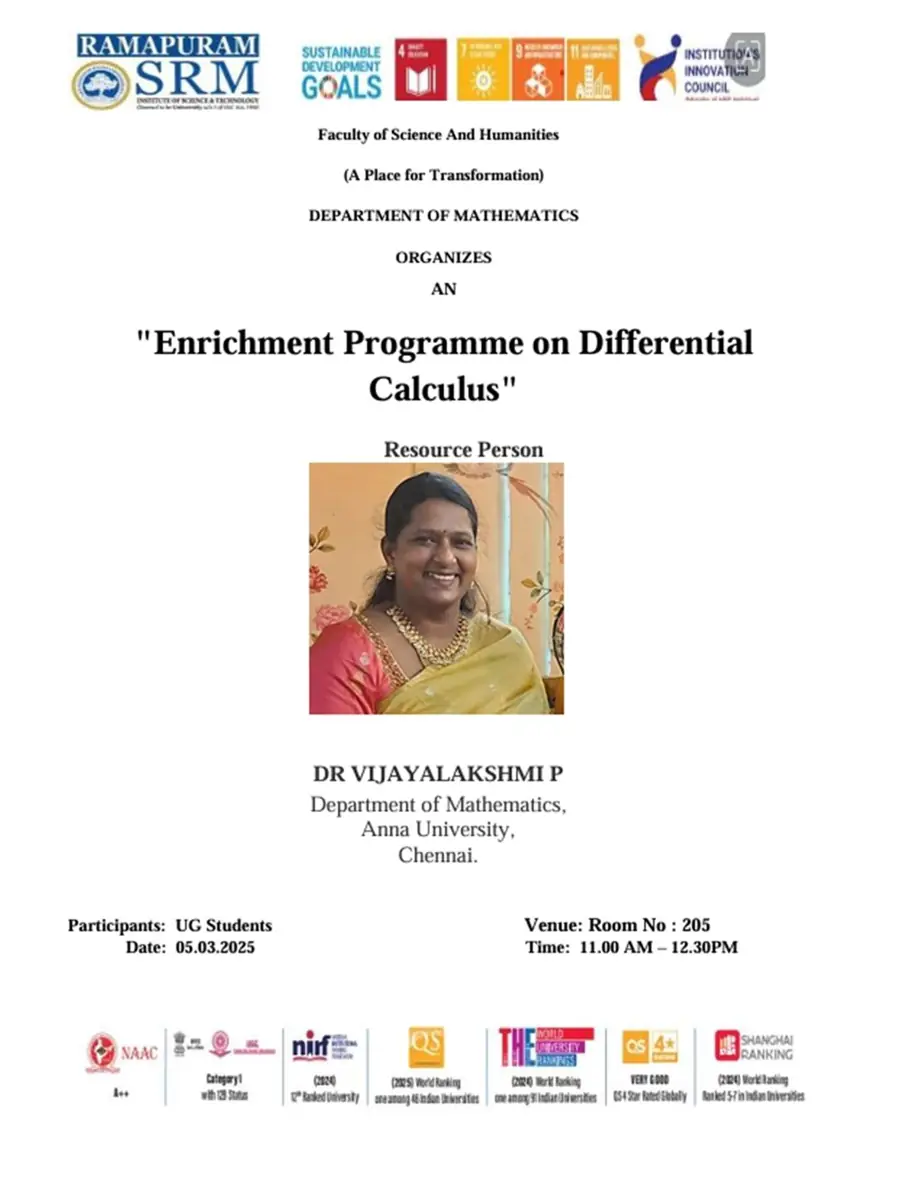 Enrichment Programme on Differential Calculus