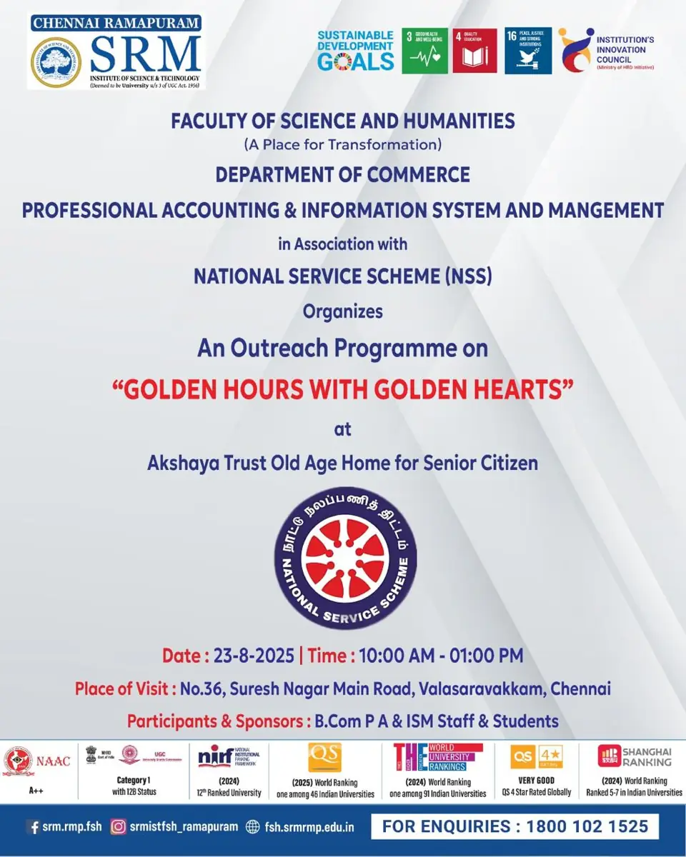 Golden Hours with Golden Hearts – Outreach Programme at Akshaya Trust Old Age Home