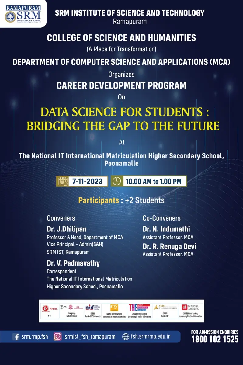 Career Development Program on Data Science for Students: Bridging the Gap to the Future