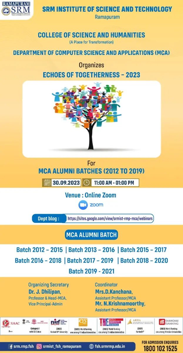 Echoes of Togetherness - MCA Alumni Meet 2023