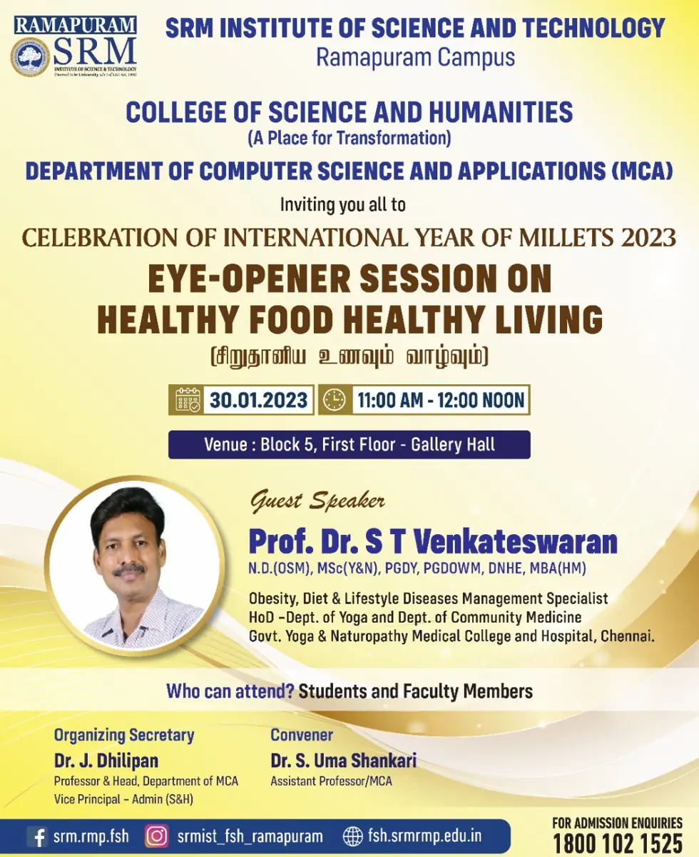 Eye-Opener session on Healthy Food Healthy Living