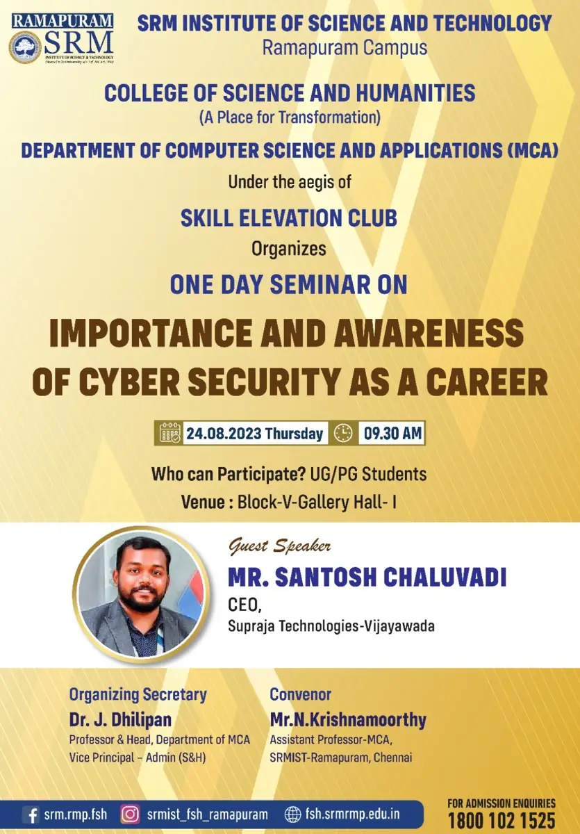 Importance and Awareness on Cyber Security as Career Opportunity