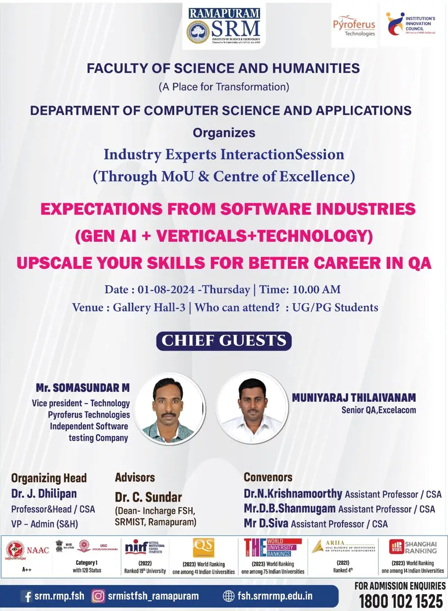 Industry Experts Interaction Session