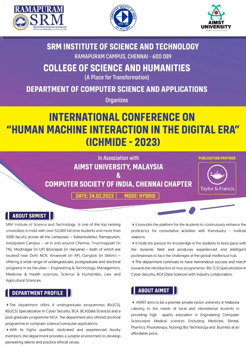 International Conference on Human-Machine Interaction in the Digital Era (ICHMIDE 2023)