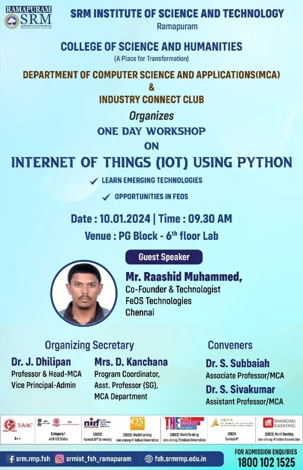 One Day Workshop on Internet of Things using Python