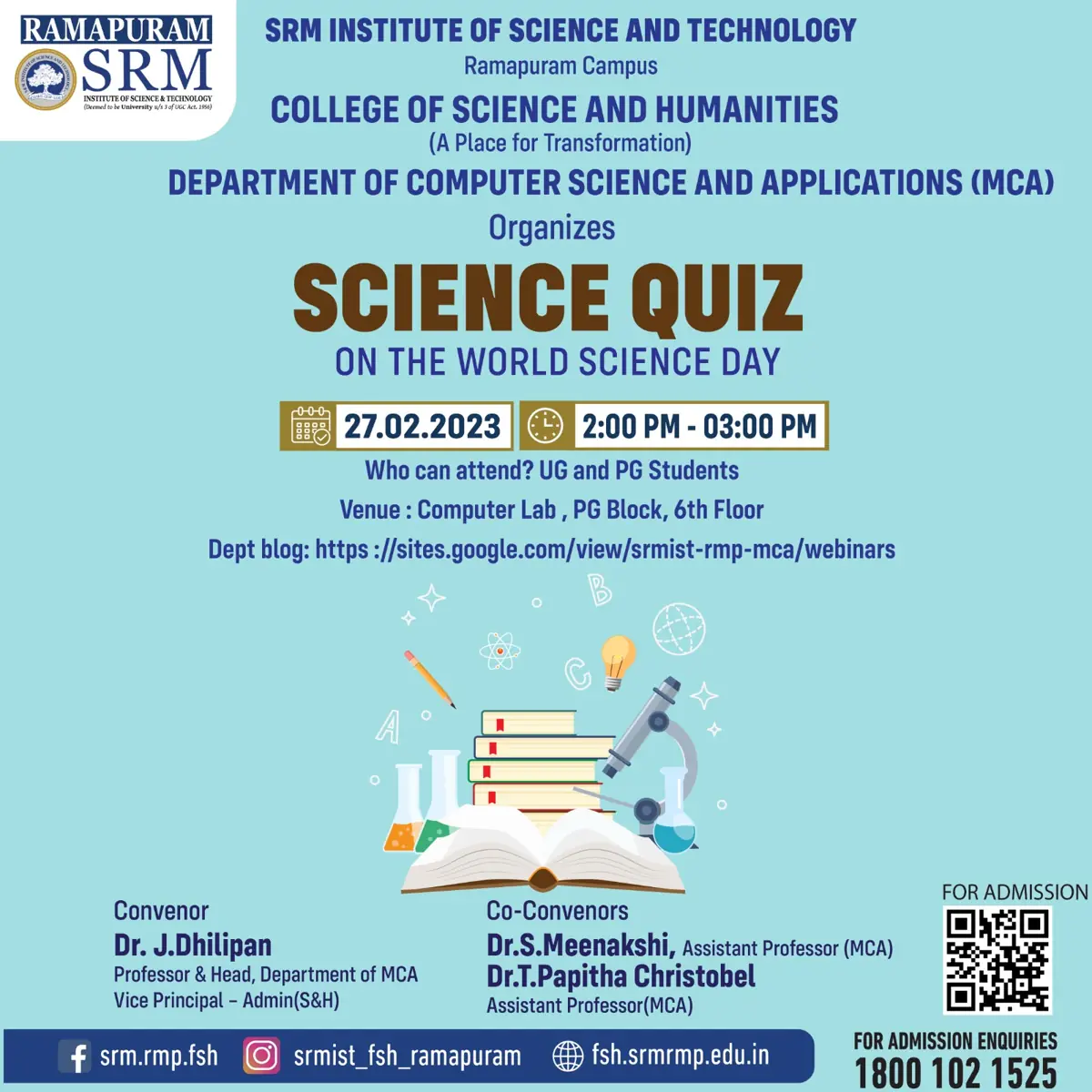 Science Quiz on World Science Day for MCA and BCA Data Science