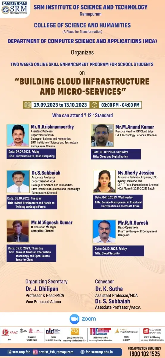 Skill Enhancement Program on Building Cloud Infrastructure and Microservices