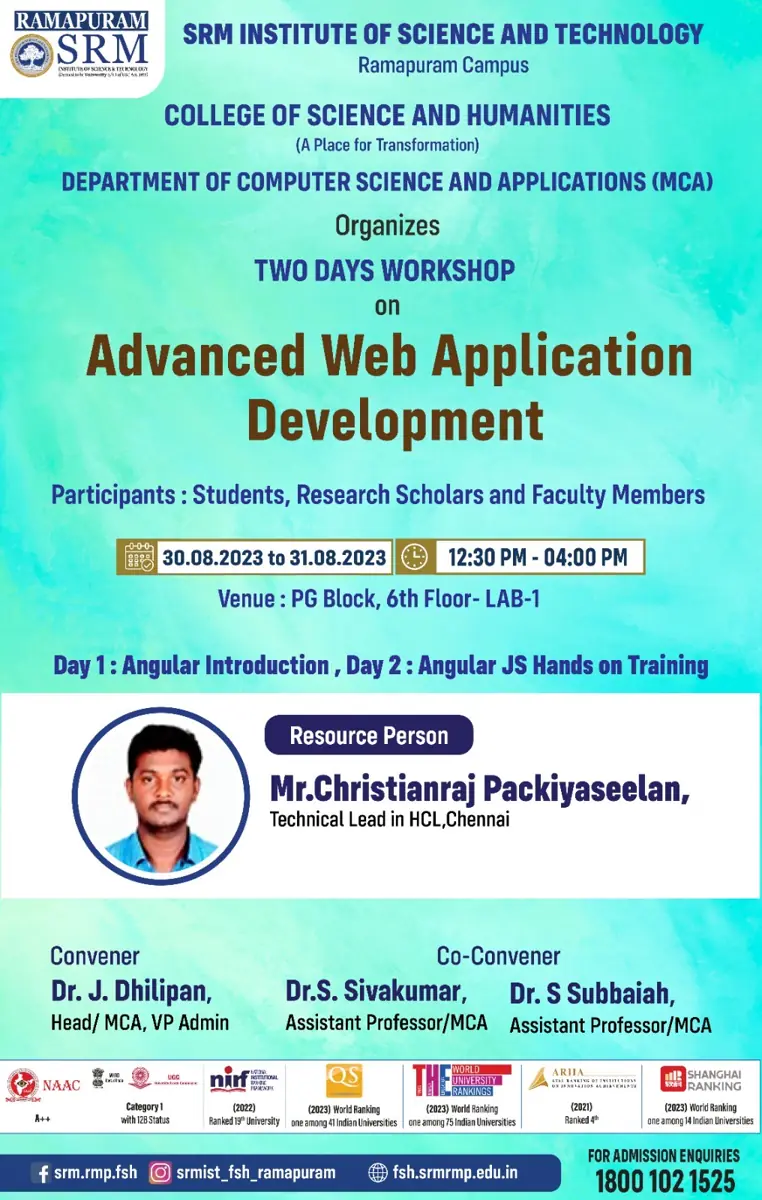 Two days Workshops on Advanced Web Application Development - photo 1