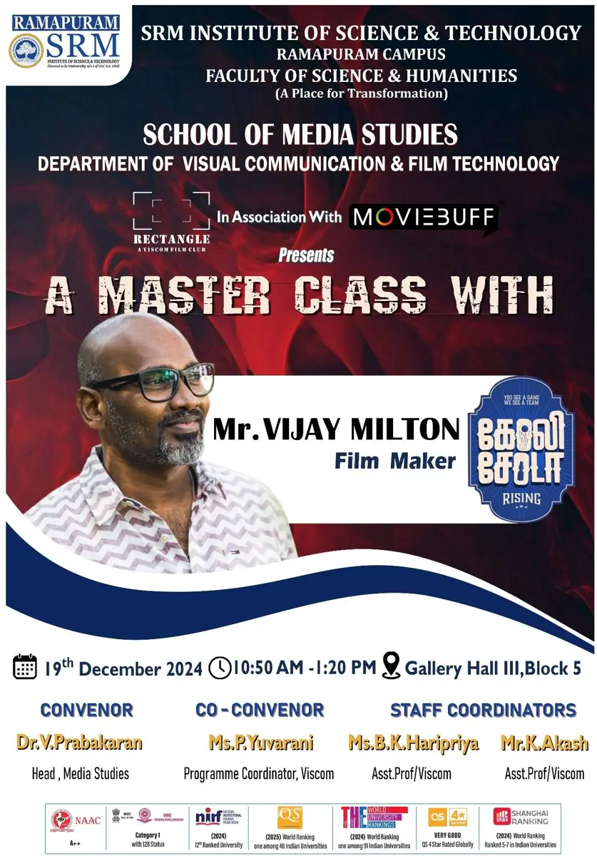 A Masterclass With Mr. Vijay Milton