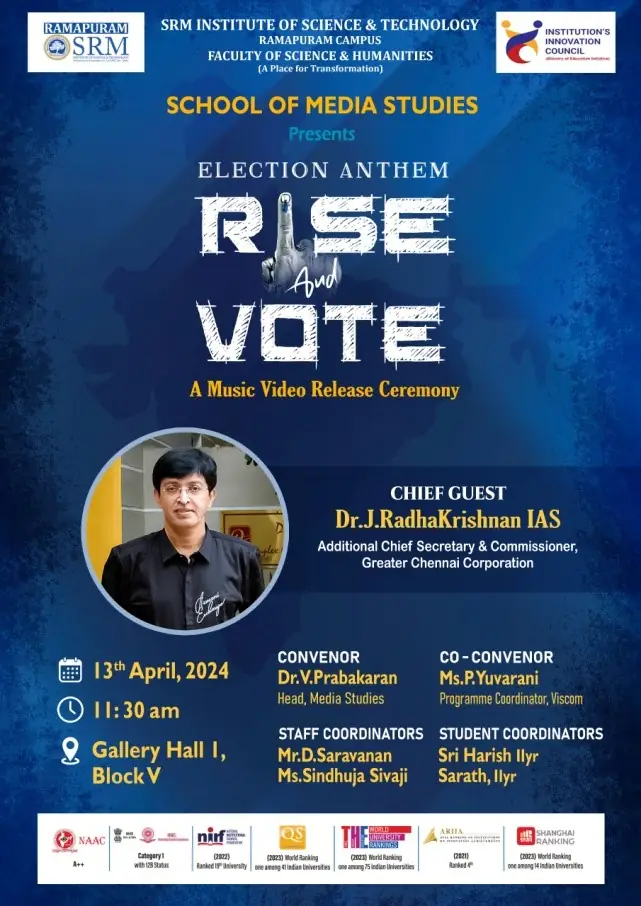 Election Anthem: RISE & VOTE - A Music Video Release Ceremony