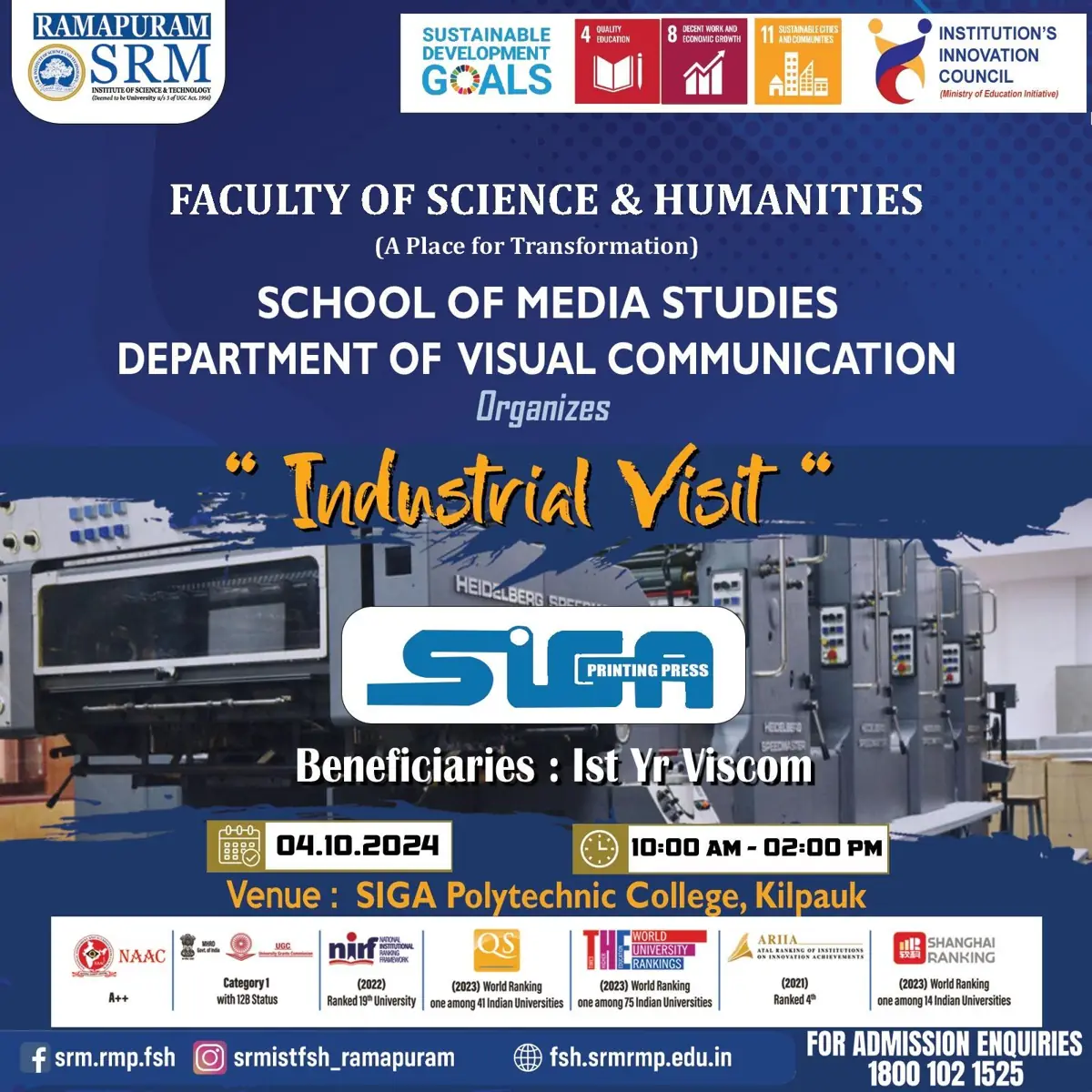Industrial Visit to SIGA Press