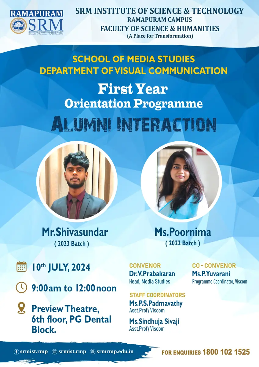 Ist Year Orientation Programme Alumni Interaction