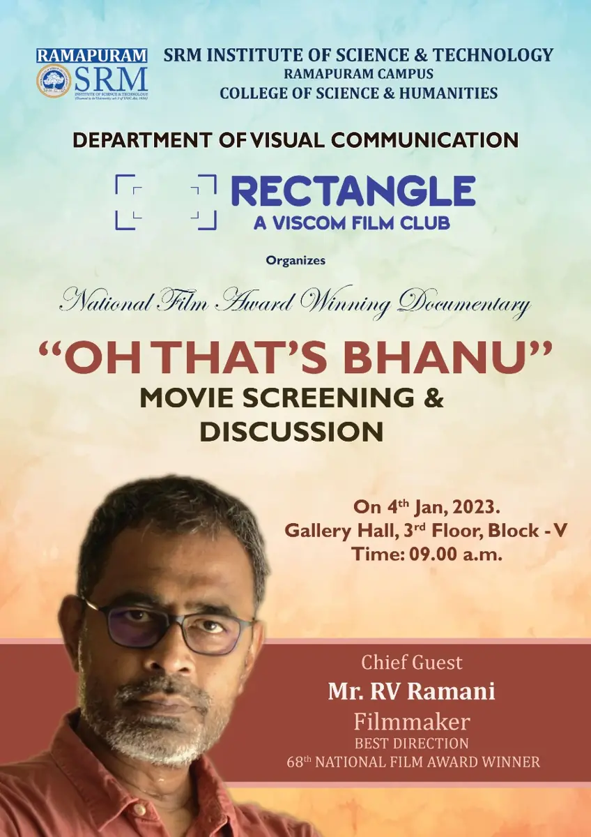 National Film Award Winning Documentary “Oh That’s Bhanu” – Movie Screening & Discussion