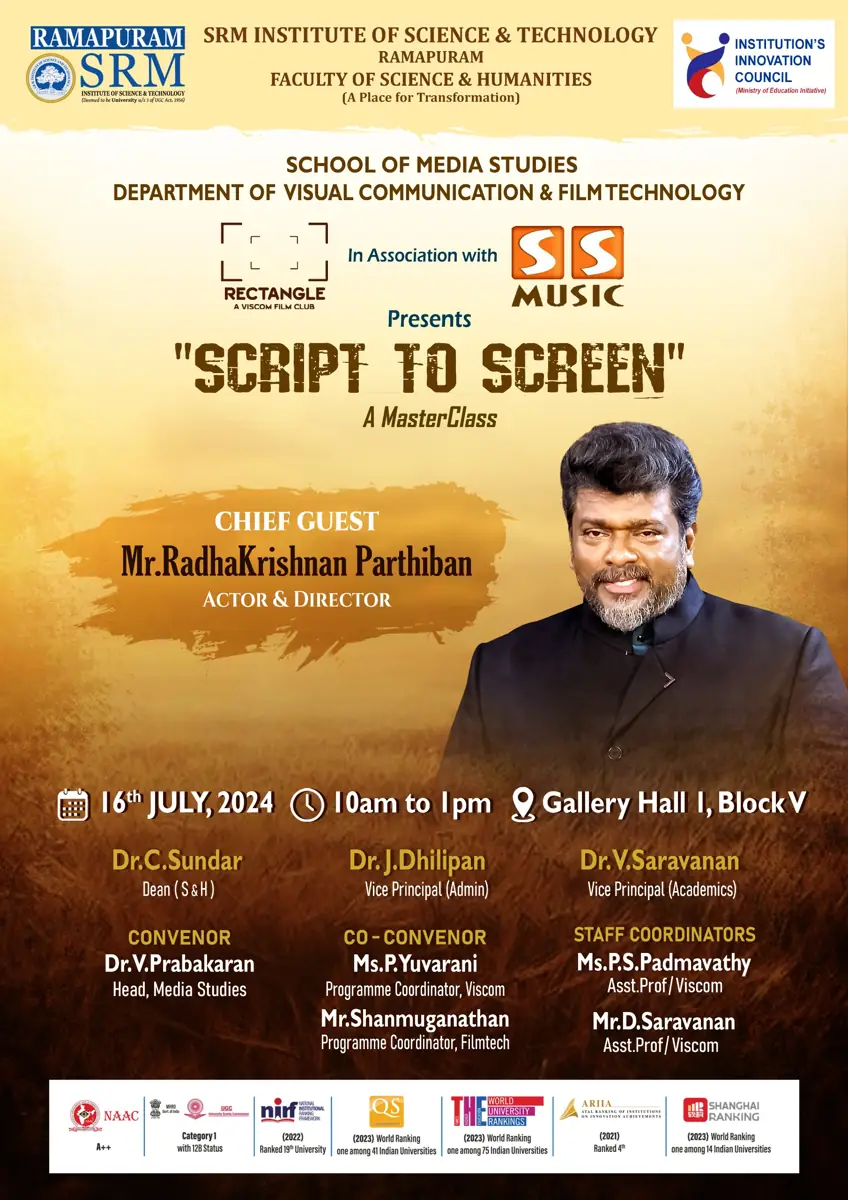 Script to Screen with Director R.Parthiban