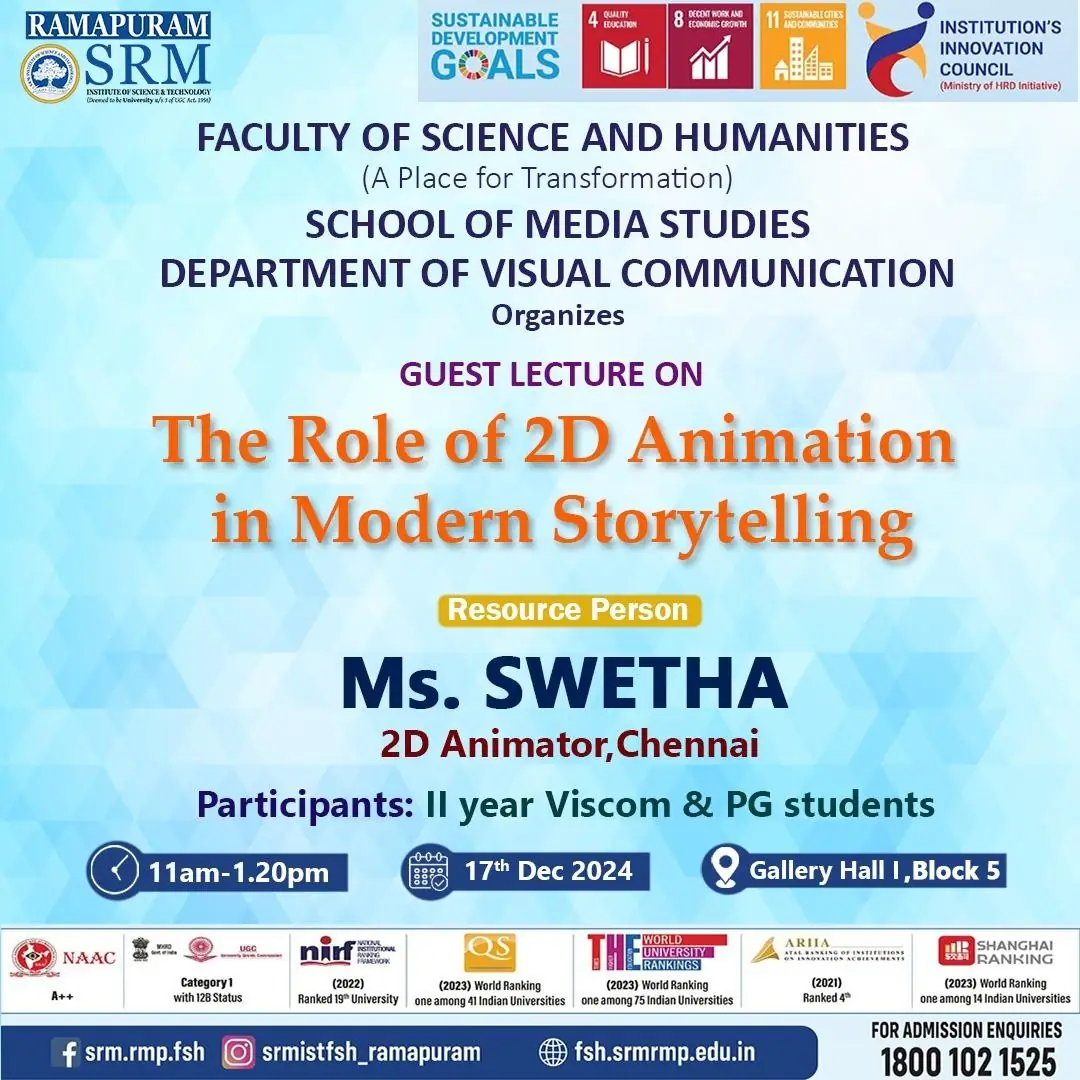 The Role of 2d Animation In Modern Storytelling With Ms. Swetha