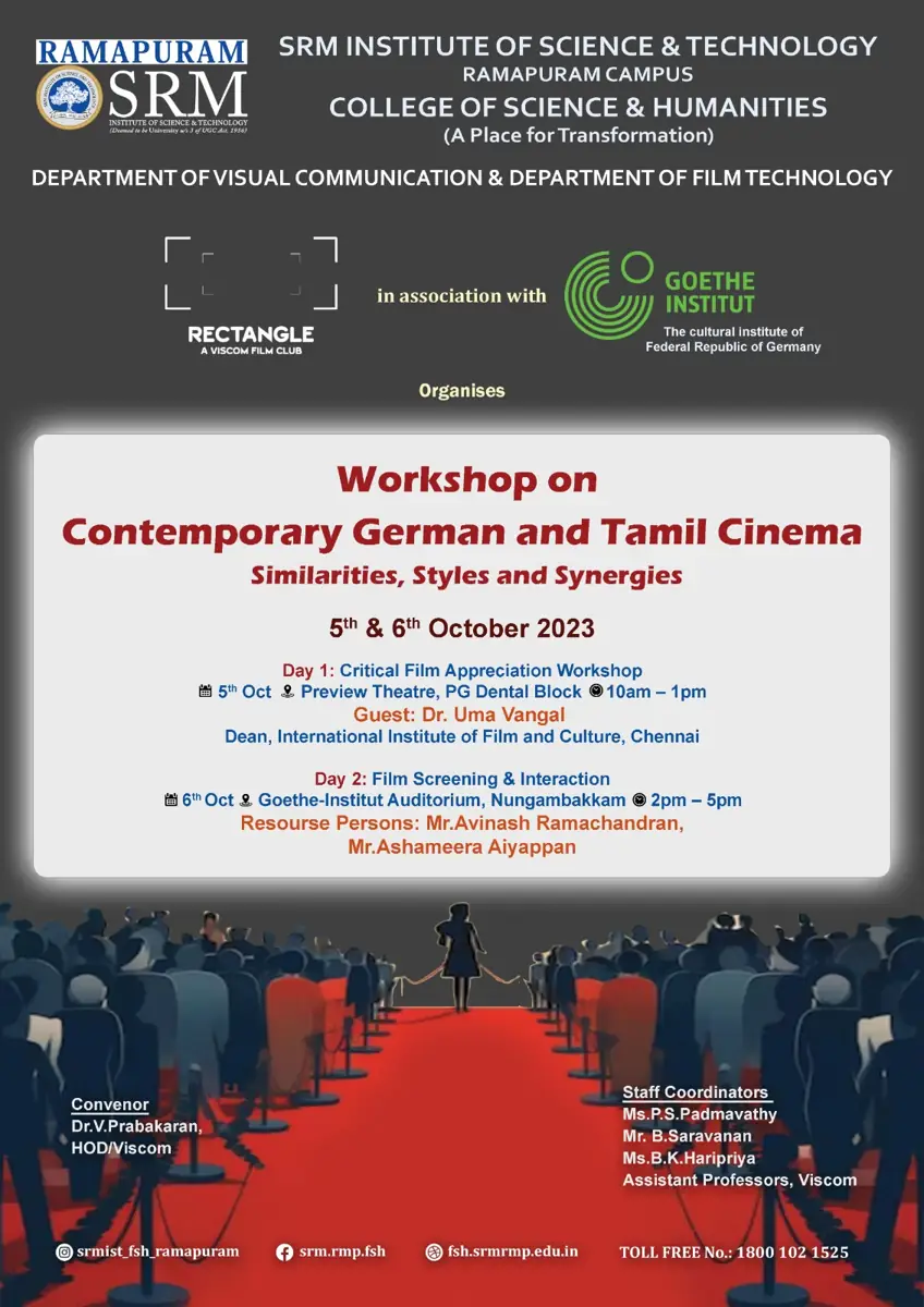 Workshop on Contemporary German and Tamil Cinema: Similarities, Styles and Synergies