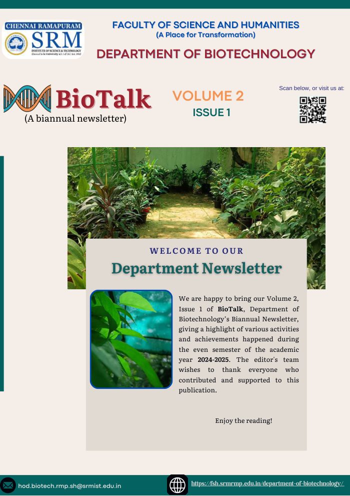 BioTalk – Volume 2 Issue 1 Newsletter cover