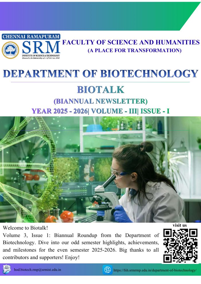 BioTalk Volume 3 Issue 1 Newsletter cover