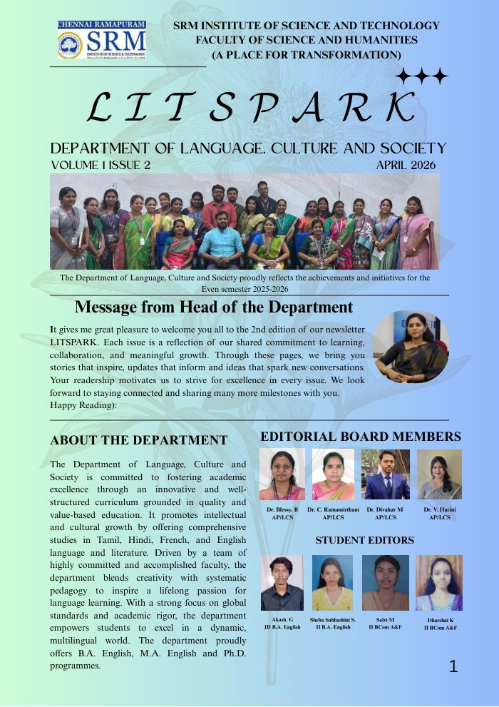 LITSPARK Newsletter cover