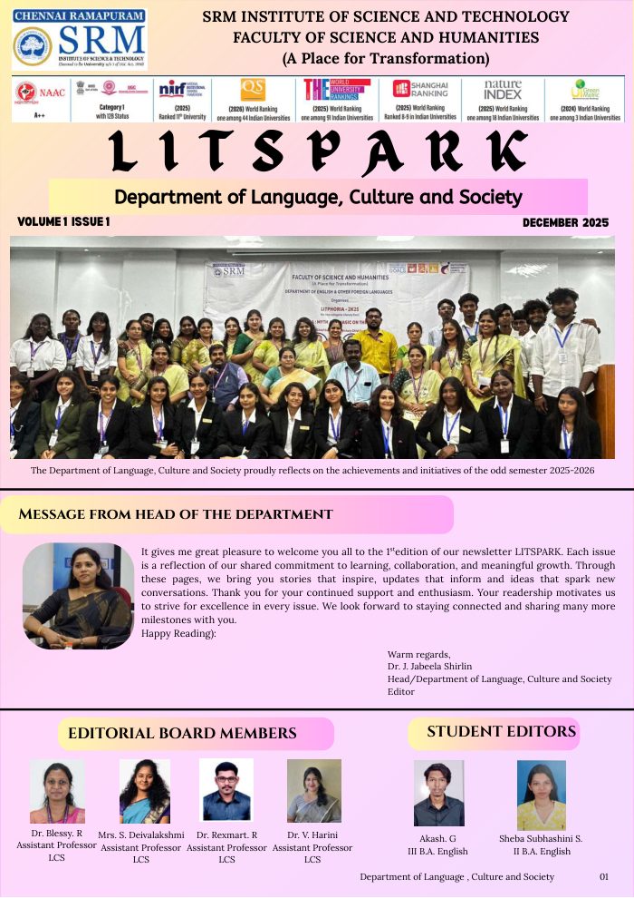 LITSPARK Newsletter cover